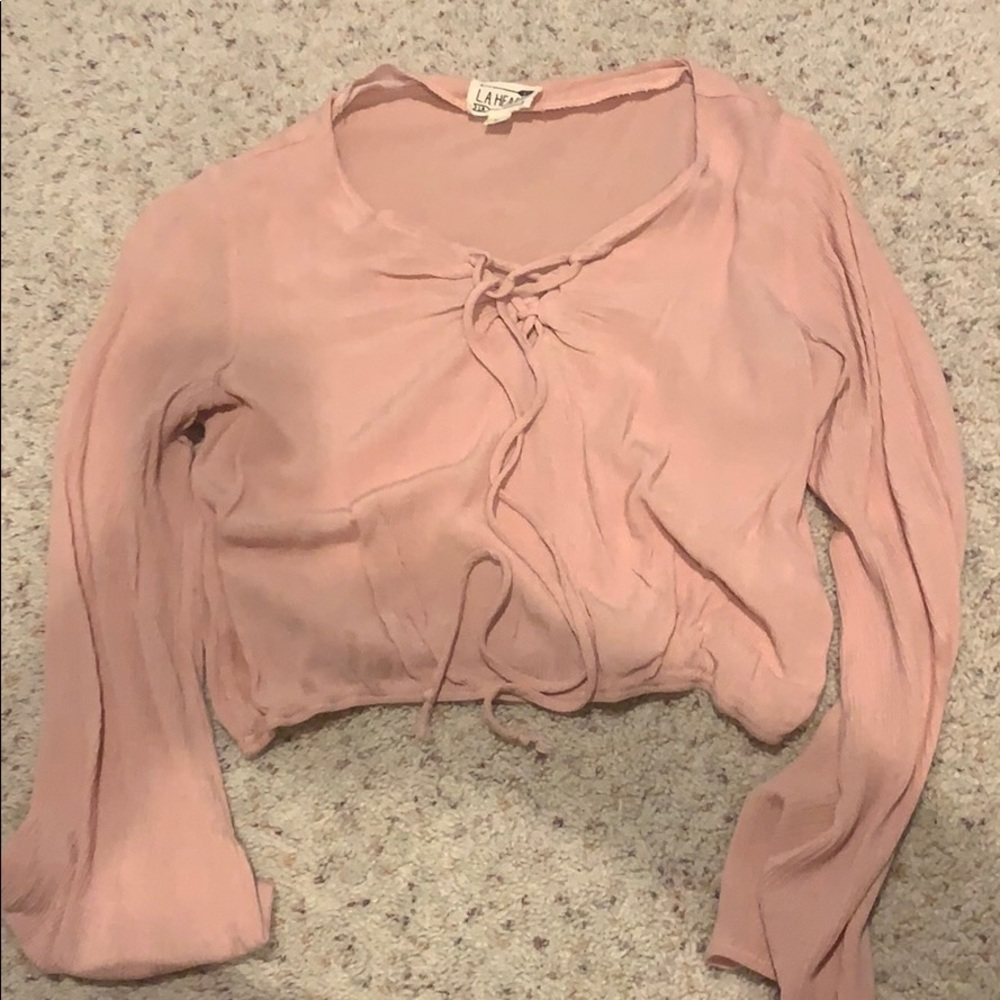 pink blouse